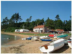 The Ramsholt Arms on the remote North bank  of the Deben