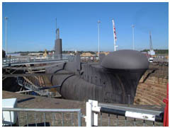 Nuclear submarine in Chattam Dockyard